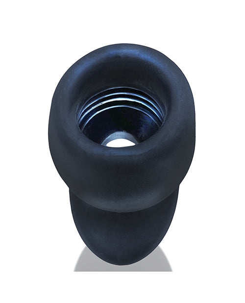 Oxballs Morphhole 1 Gaper Plug Small - Black Ice