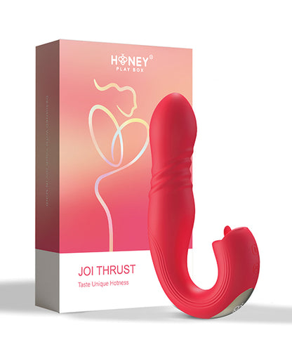 Joi App Controlled Thrusting G-spot Vibrator &amp; Clit Licker
