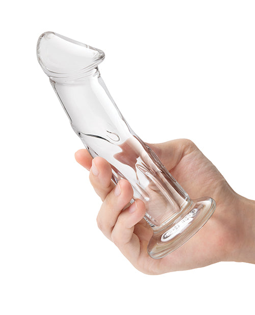 Glas 6" Dildo w/Veins &amp; Flat Base