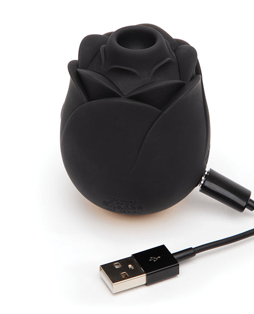 Fifty Shades of Grey Hearts &amp; Flowers Rose Vibrator - Black