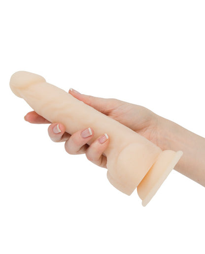 Naked Addiction 8" Rotating &amp; Vibrating Dong - Flesh