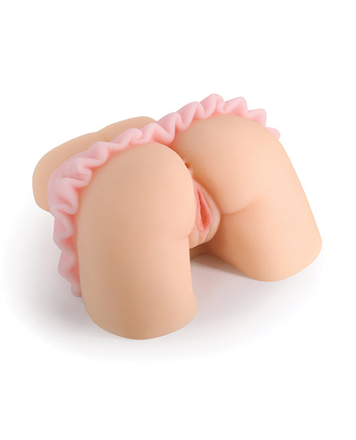 Barely Legal Senna Skirted Pussy &amp; Anal Stroker - White