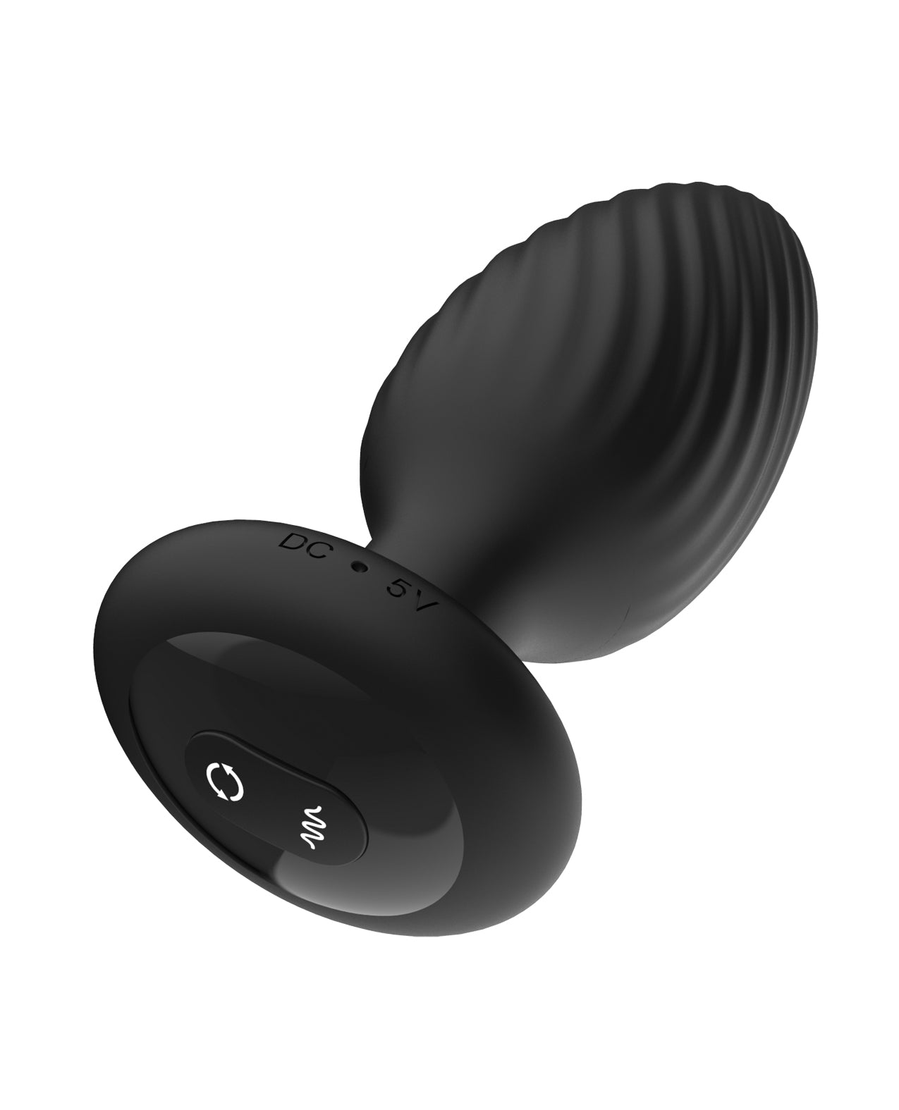 Nexus Tornado Rotating &amp; Vibrating Medium Butt Plug w/Remote - Black