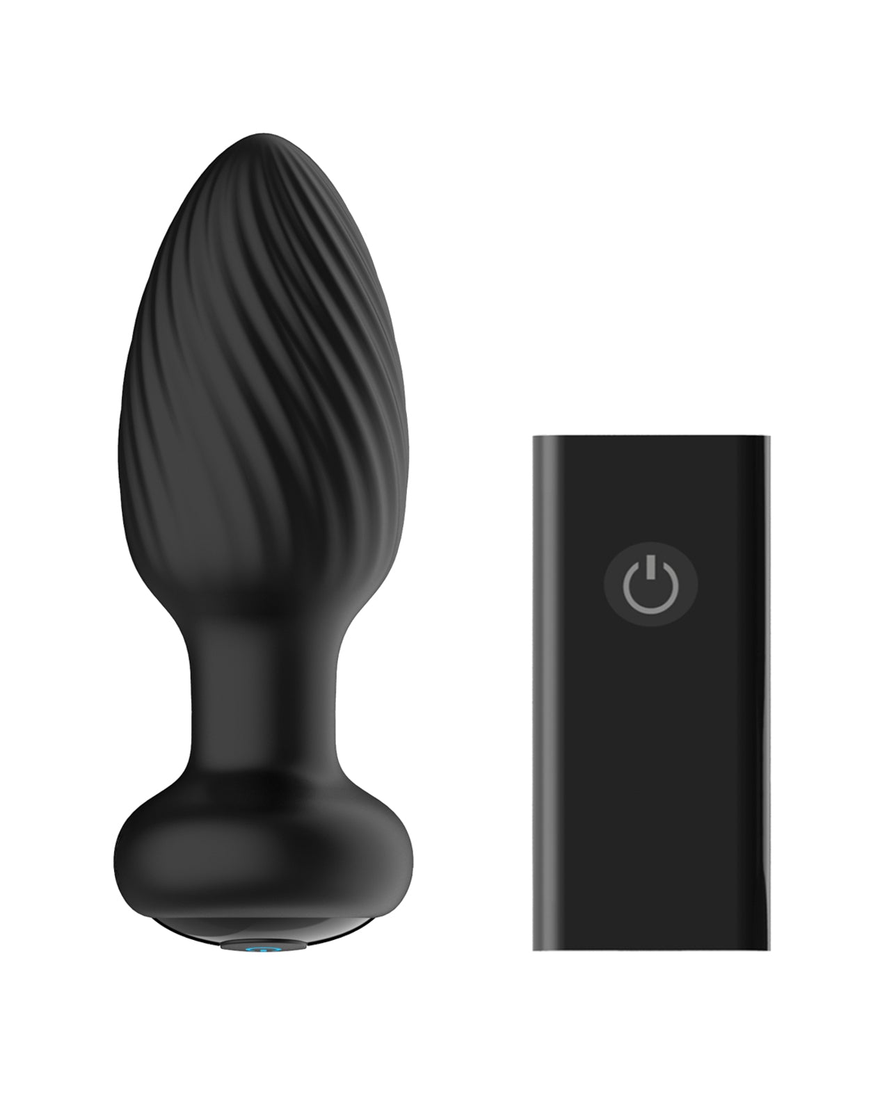 Nexus Tornado Rotating &amp; Vibrating Medium Butt Plug w/Remote - Black