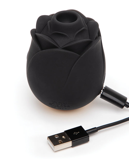 Fifty Shades of Grey Hearts &amp; Flowers Rose Vibrator - Black