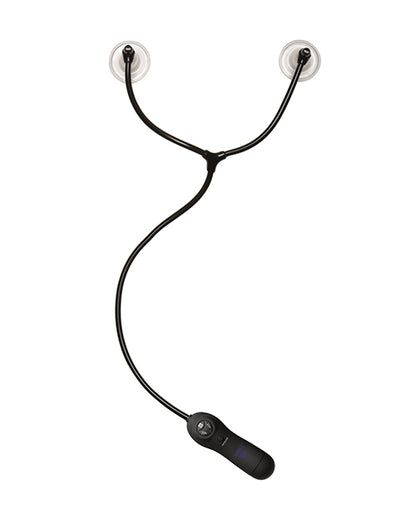 Merci Swell Vibrating Nipple Sucker Cups - Black