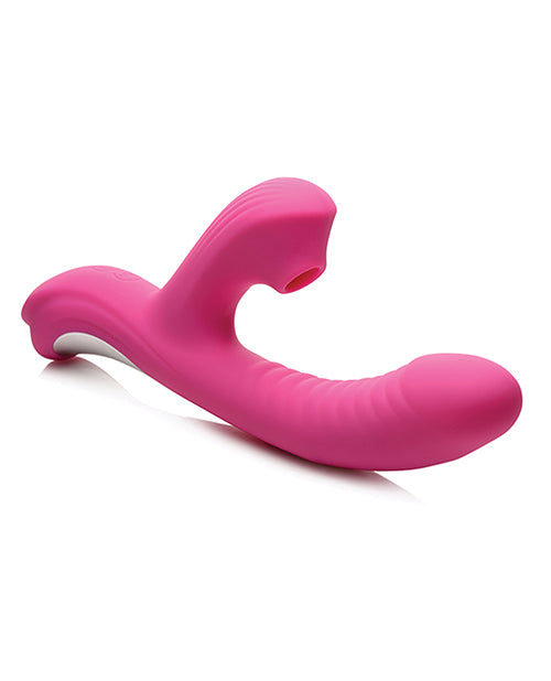 Curve Toys Power Bunnies Come Hither Suction Vibrator - Pink