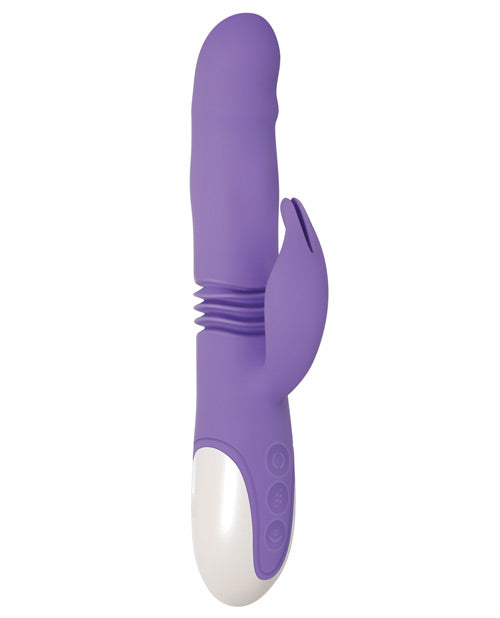 Evolved Thick &amp; Thrust Bunny Dual Stim Rechargeable - Purple