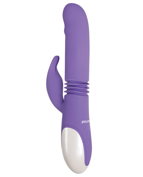 Evolved Thick &amp; Thrust Bunny Dual Stim Rechargeable - Purple