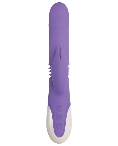 Evolved Thick &amp; Thrust Bunny Dual Stim Rechargeable - Purple