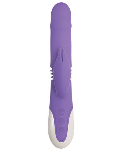 Evolved Thick &amp; Thrust Bunny Dual Stim Rechargeable - Purple