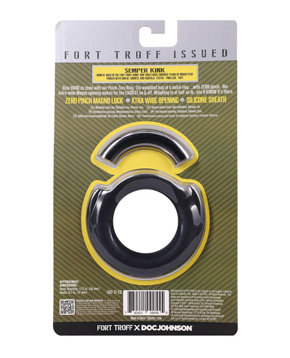 Fort Troff Pinch Zero Cock Ring - Black