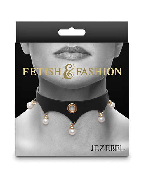 Fetish &amp; Fashion Jezebel Collar - Black