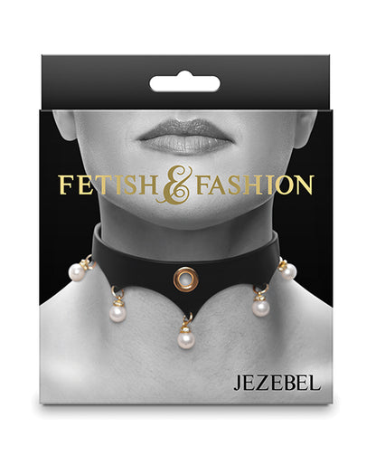 Fetish &amp; Fashion Jezebel Collar - Black