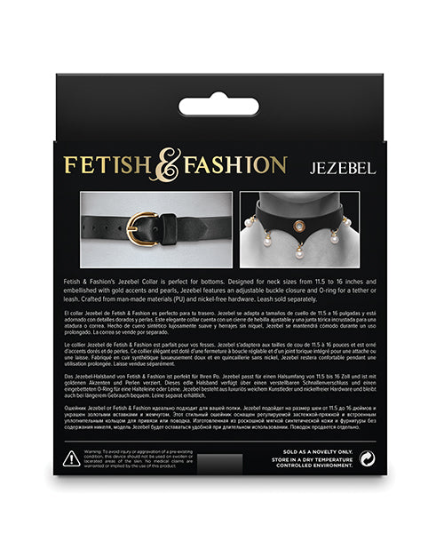 Fetish &amp; Fashion Jezebel Collar - Black