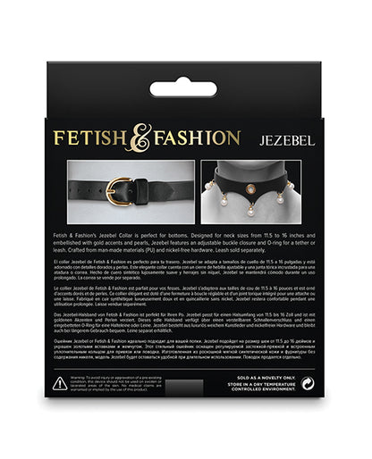 Fetish &amp; Fashion Jezebel Collar - Black