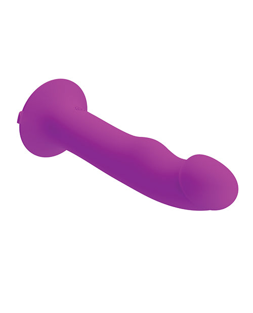 Pretty Love Murray Pulsating &amp; Vibrating Suction Cup Dildo - Black