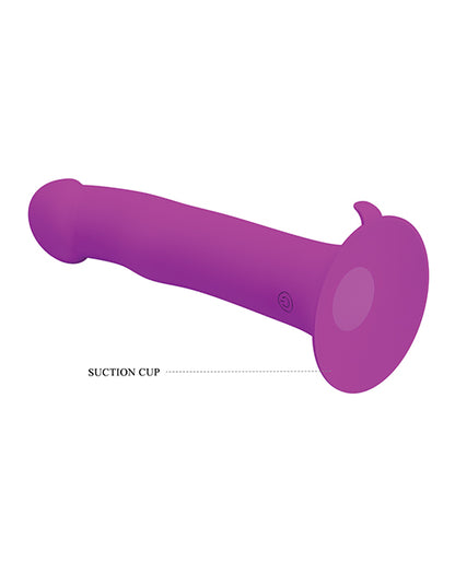 Pretty Love Murray Pulsating &amp; Vibrating Suction Cup Dildo - Black