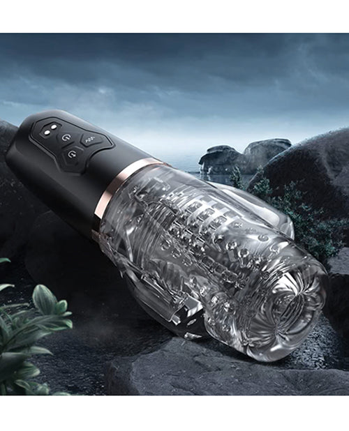 The Male Rose 2 Sucking &amp; Vibrating Blow Job Sucker - Black