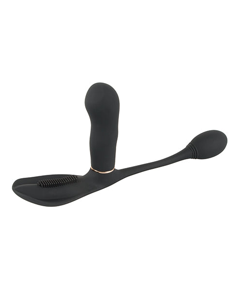 GoGasm Pussy &amp; Ass Vibrator - Black