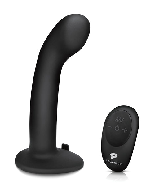 Pegasus 6" Rechargeable P-Spot G-Spot Peg w/Adjustable Harness &amp; Remote Set - Black