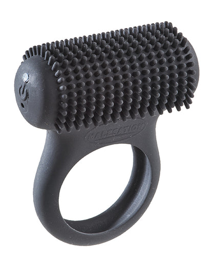 MALESATION Tickle Me Nubbed Cock Ring - Black