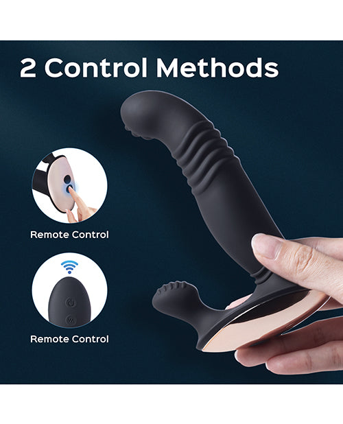 Royal Thrusting Vibrating Prostate &amp; Perineum Massager - Black