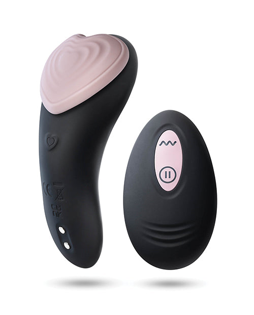 Blush Temptasia Heartbeat Panty Vibe w/Remote - Pink &amp; black