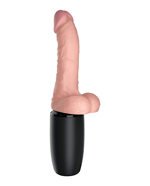 King Cock Plus Thrusting, Warming &amp; Vibrating  6.5" Triple Threat Dong