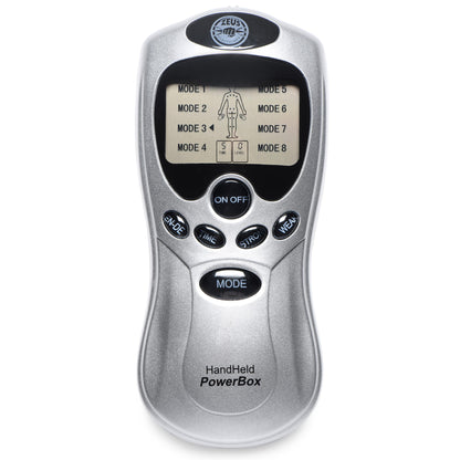 Zeus Handheld 8 Mode Power Box With Black Pads