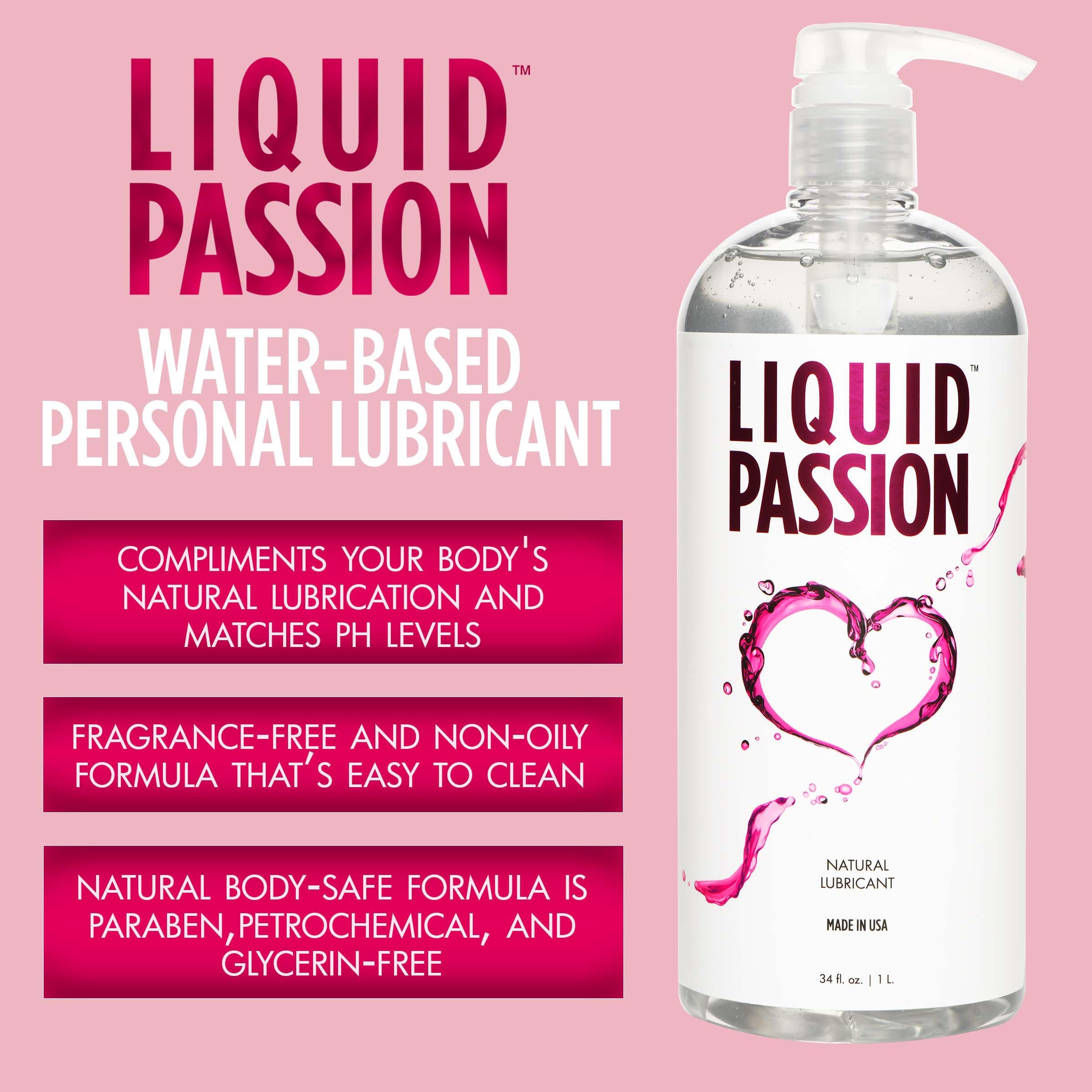 Liquid Passion Natural Lubricant - 34oz